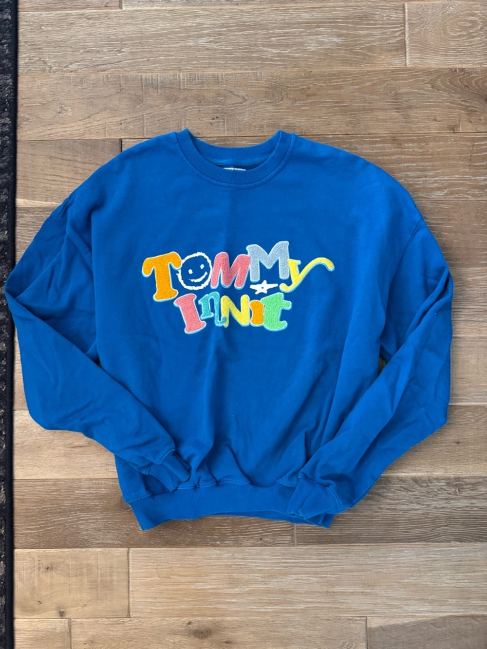 Tommy Innit Limited Edition Crewneck Sweatshirt Blue Size Large Tommy Innit